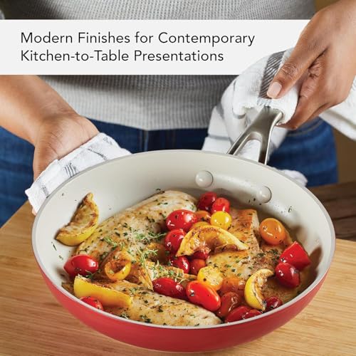 Hard Anodized Ceramic 9 (Empire Red / Cookware Set (9 Piece - Non Induction))