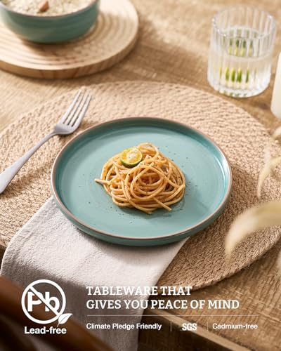 Meteor 18 Piece Stoneware Dinnerware Set (Peacock Green / Service for 6 (Standard Dinner Set))