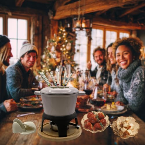 Cast Iron Fondue Set 15 (OrchidTint)