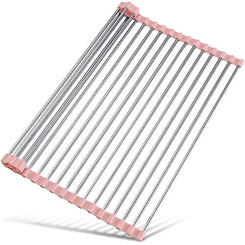 Roll Up Dish Drying Rack Over Sink