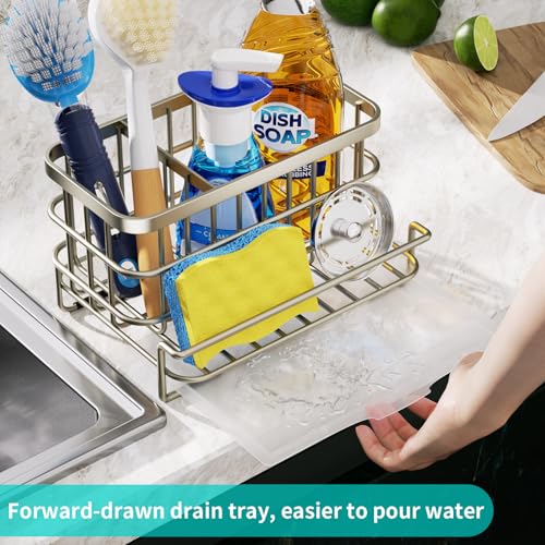 Kitchen Sink Caddy Organizer (Brushed Nickel)
