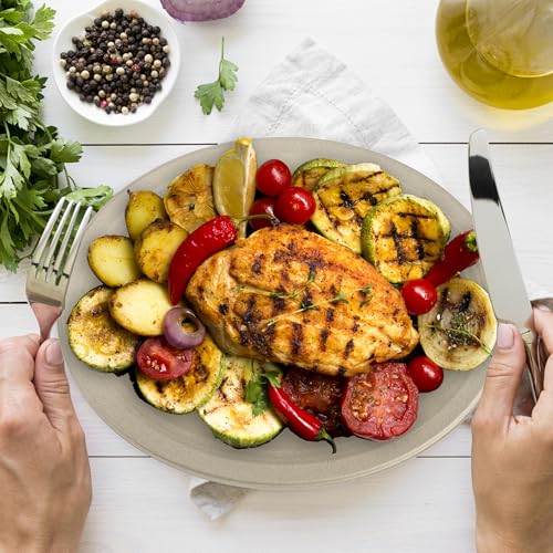 100PCS 100% Compostable Original Oval Paper Plates (Original / 12in Oval(100count))