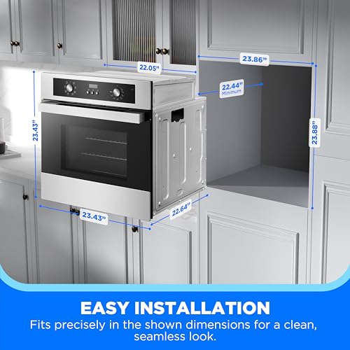 24" Single Electronic Wall Oven (2.5 cu. ft. Wall Oven)