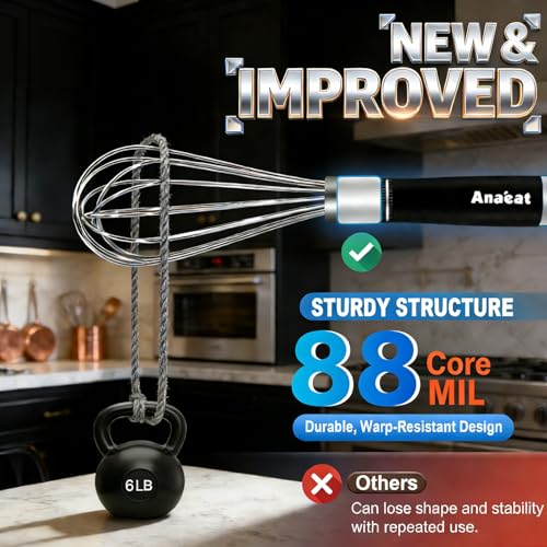 3 Packs Stainless Steel Whisk Set (3 Count)