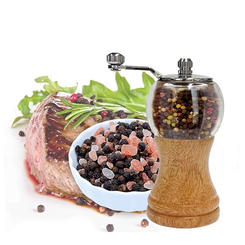 Salt and Pepper Grinder Set (Wood-5in)