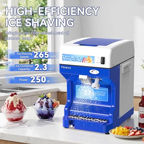 Ice Shaver Machine 250W (2.3Qt)
