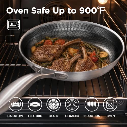 10 Inch Stainless Steel Pan (Silver / 10 Inch)