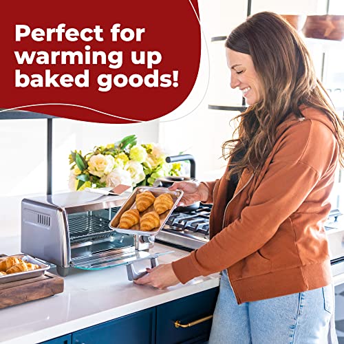Toaster Oven Pan Nonstick Aluminum Small Tray Set of 2 (9.5" x 6.5" (1/8 Sheet Pans) - 2 PCS)