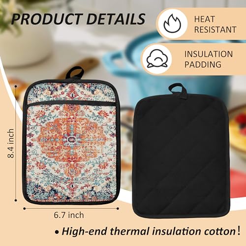 Rustic Vintage Boho Pot Holders for Kitchen (Haodh-11)