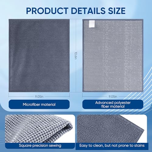 Non Scratch Wire Dishcloth (10pcs Double Layer Silver / 9.05x10.6-10PACK)