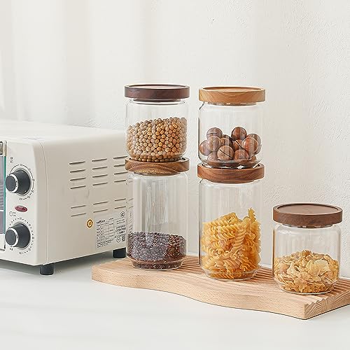 25 OZ Glass Jars 6 Pack with 112 Labels (25 OZ SET OF 6)
