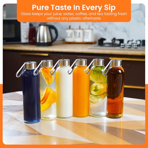 Clear Glass Bottles with Lids
