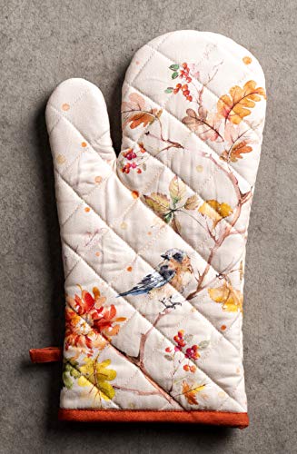 100% Cotton Oven Mitt & Pot Holder Set (062 - Kelim - Prairie / 7.5" x 13" & 8" x 8" (Oven Mitt & Pot Holder))