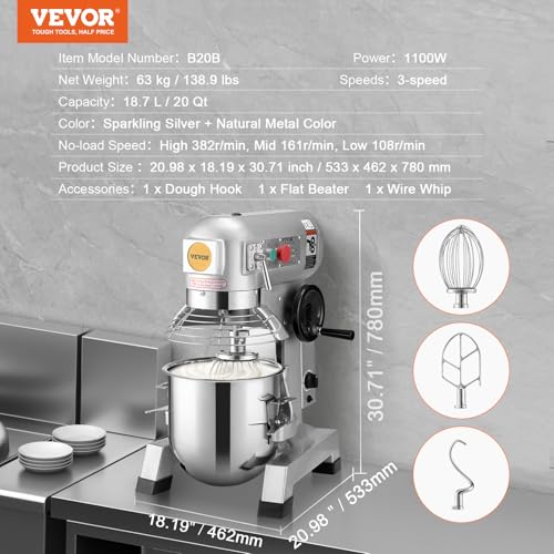 Commercial Food Mixer (20Qt)