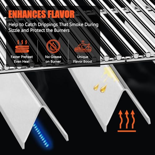 Grill Replacement Parts for Weber Spirit 300 & GS4 Spirit II 300 Grill (S4 7639+7636)