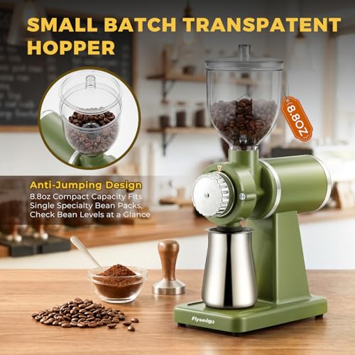 Electric Burr Coffee Grinder (Pea Green)