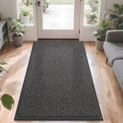 Dirt Trapper Door Mat 36"x60" Non Slip Washable Dark Grey (15 Sq Ft)