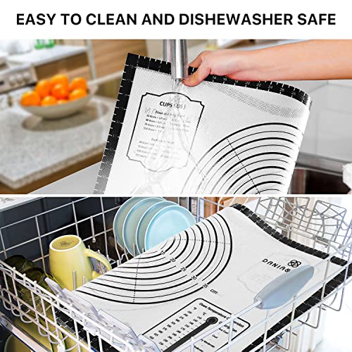 26"x16" Large Durable Silicone Baking Mat for Pastry and Bread