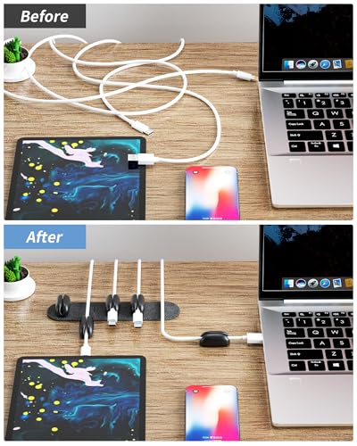 5 Pack Magnetic Cable Clips Cord Organizer (5 .)