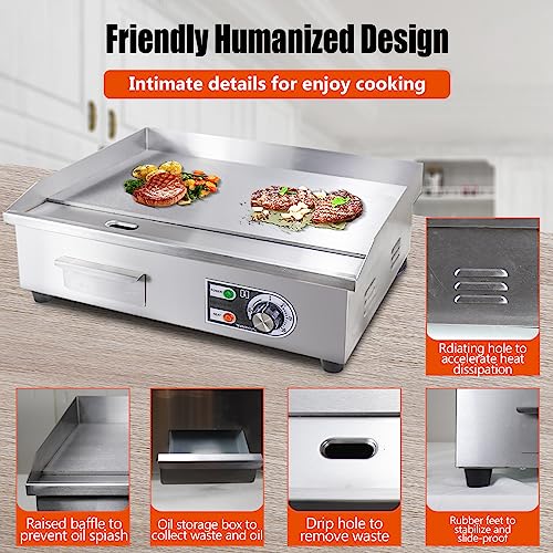 22" Commercial Electric Griddle (22'')