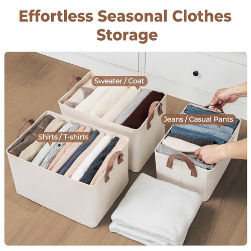 Storage Basket for Shelves (Natural Color / 16 ½" L x 12" W x 10 ¼" H)