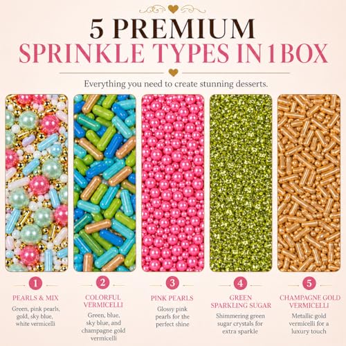 Sprinkles 5 Pack Assorted Cake Decorating Mix