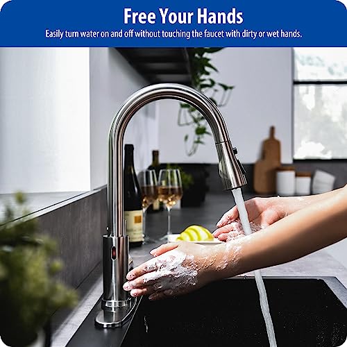 Touchless Kitchen Faucet (Brushed Nickel)