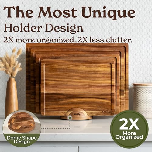 Wood Cutting Board (Brown / 5-Piece)