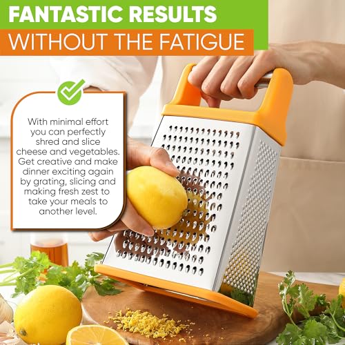 Stainless Steel XL Cheese Grater for Kitchen
