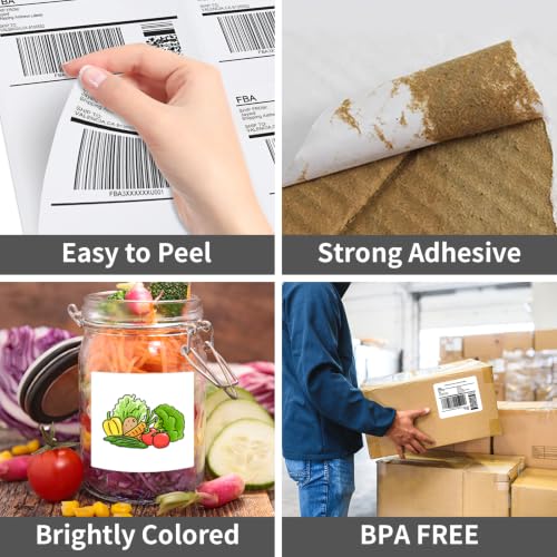 6 UP Shipping Labels (3-1/3" x 4" (6-UP) / 25 Sheets)