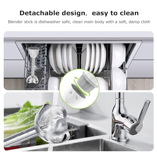 Hand Blender 2 (White / With 1 attachment)