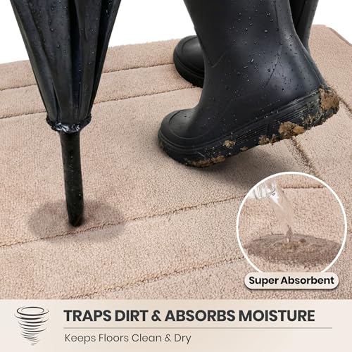 Dirt Trapping Door Mat Indoor Entrance (Beige / 32" X 47" (Rectangular))
