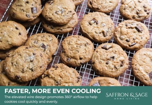 Cookie Cooling Rack Pack of 2 (2 Pack Stainless Steel Cooling Rack)