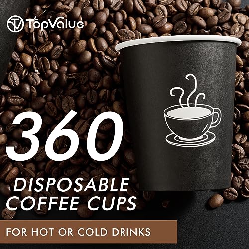 8 oz Paper Coffee Cups (360 Count (Pack of 1,8oz))