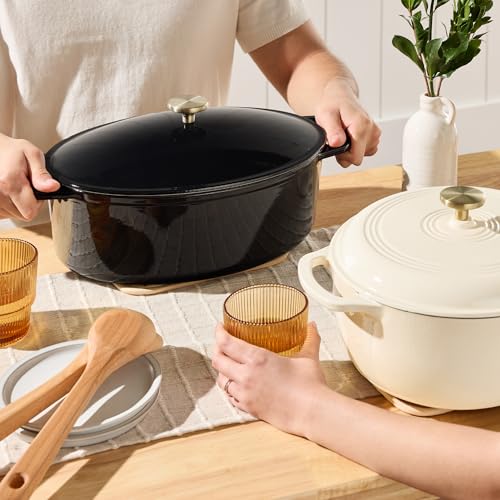 Oval 7.5 Quart Enamel Cast (Black Licorice / 7.5qt Oval)