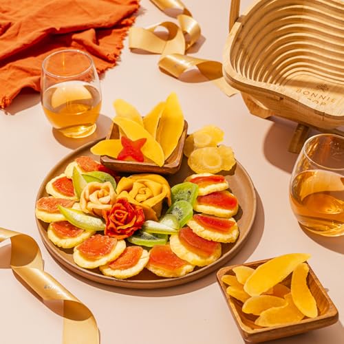 Dried Fruit Gift Basket with Wooden Tray (Exotic)