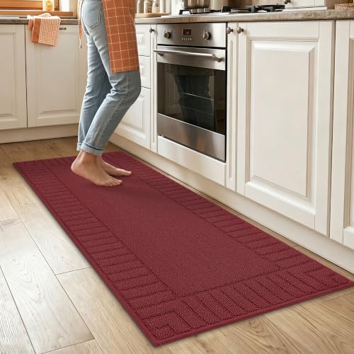 Kitchen Rugs 20"x48" (Burgundy Red / 20" X 48" (Rectangular))