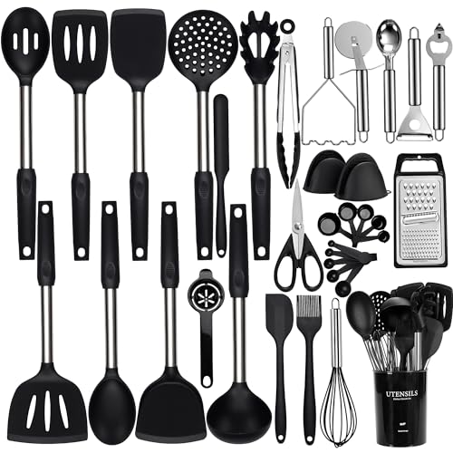 35 Pcs Silicone Cooking Utensils Set BPA Free 446°F Heat Resistant (35 Count)