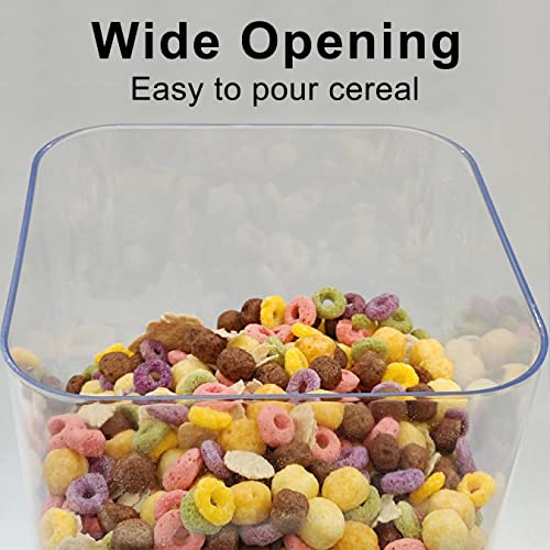 5L Cereal Dispenser Countertop with lids (Black / Large)
