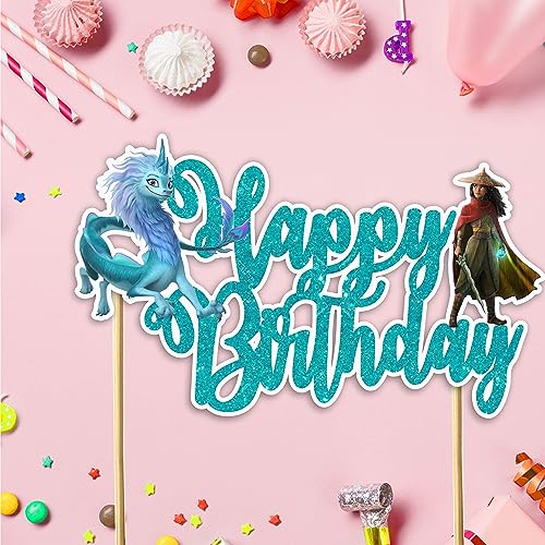Raya and the Last Dragn Happy Birthday Cake Topper (15 Count)