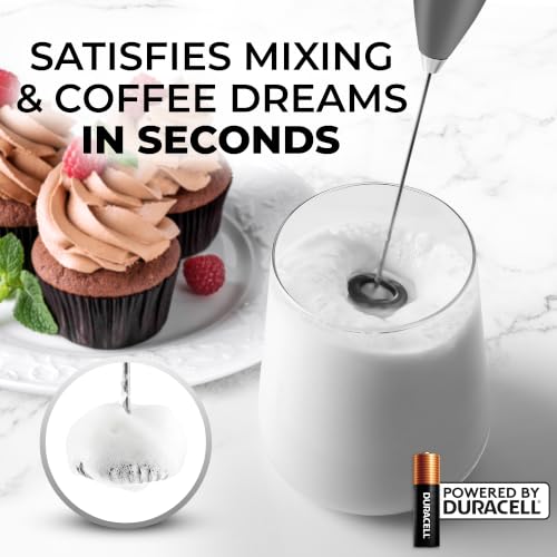 Zulay Powerful Milk Frother for Coffee with Upgraded Titanium Motor (Quantum Gray / OG Frother)
