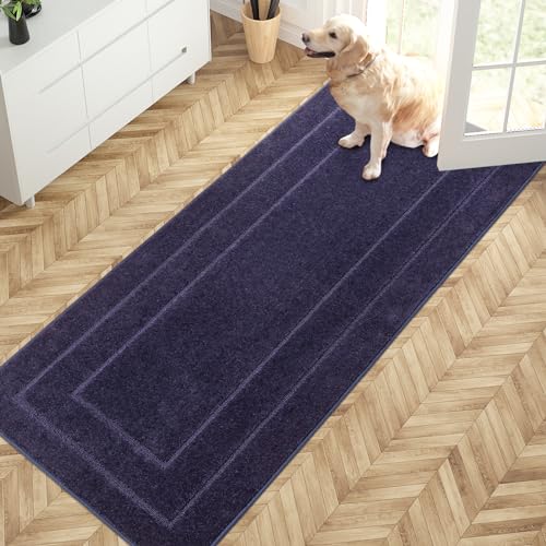 Hallway Runner Rug (Midnight Blue / 32" X 70" (Runner))