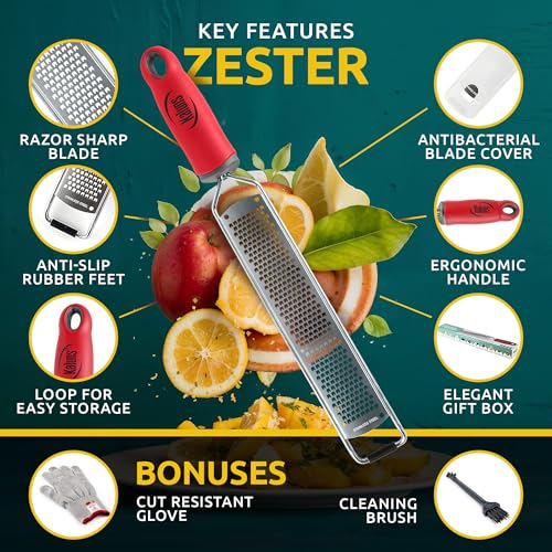 Lemon Zester & Parmesan Cheese Grater