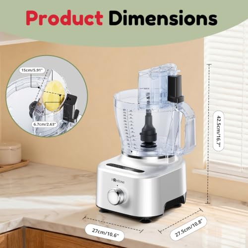16 Cup Food Processor Blender Combo