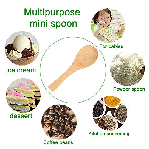 50 Pieces Small Wooden Spoons