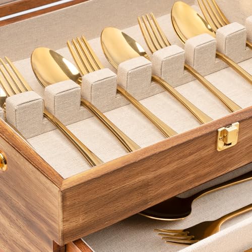 Silverware Storage Box (3 Layer Carbonized Black)