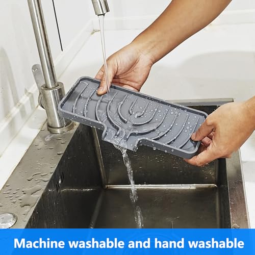 Sponge Holder for Kitchen Sink (Gray / 10"x 4")