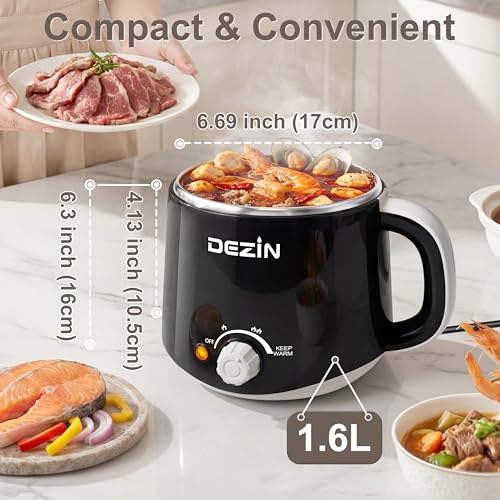1.6L Hot Pot Electric (1.7 Quarts / Black)