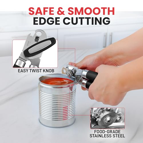 Can Opener with Large Bottle Opener