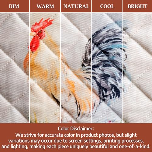 Pot Holders 100% Cotton Potholders (009 - Campagne / 8" x 8" (Pot Holder Pack of 2))